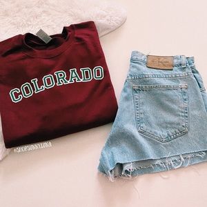 Colorado Maroon Crewneck Sweater